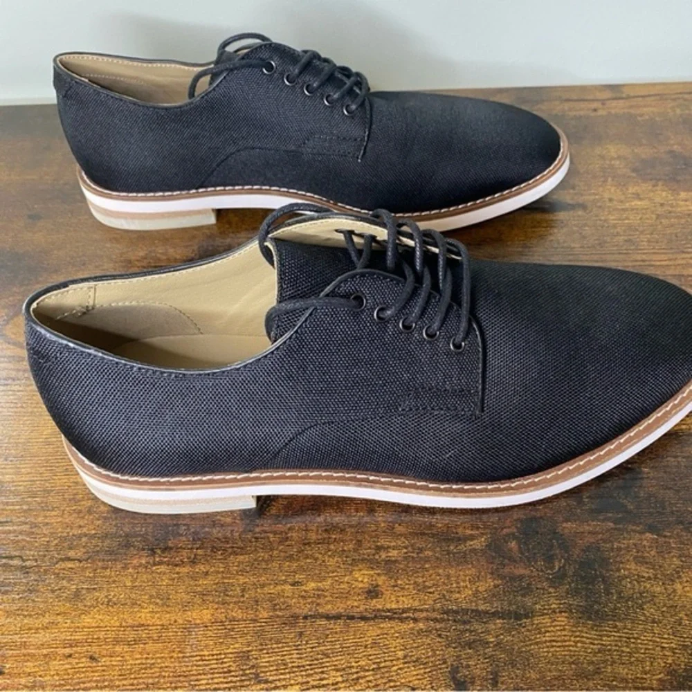 Calvin Klein Men's Aggussie‎ Nylon Oxfords Black Size 8.5 M